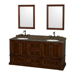 Antique Bathroom Vanities in Cherry Finish - Bathroom Vanities And Sink Consoles