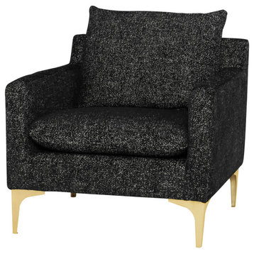 Anders Salt & Pepper Fabric Single Seat Sofa, Hgsc842