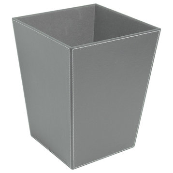 Ecopelle 2603 Paper Waste Basket in Grey