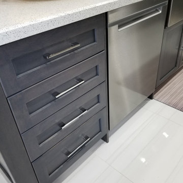 Grey & Purple Kitchen