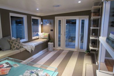 Inspiration for a contemporary family room remodel in Los Angeles