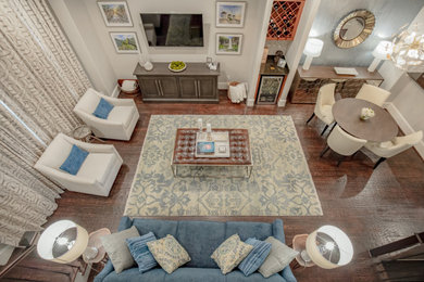 Living room photo in Houston