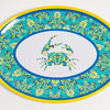 Galleyware Paisley Crab Melamine Oval Platter