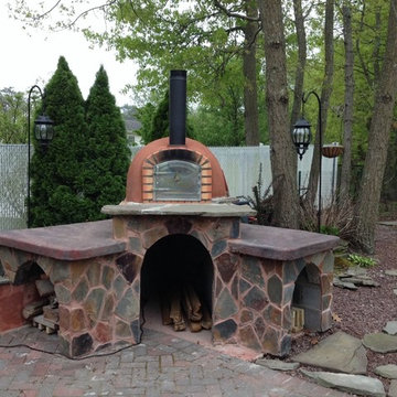 Brick pizza oven, wood fired, made in Portugal