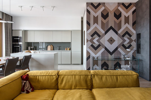 Современный  by Nika Vorotyntseva design & architecture bureau