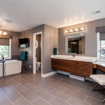 Castle Pines Contemporary Master Bathroom Remodel Project