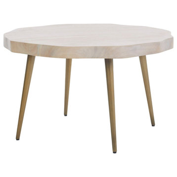 Core Acacia Wood Coffee Table, White