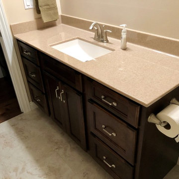 New Home-Geneseo, IL Koch Cabinets Birch Mocha Gray Lagoon MSI Quartz