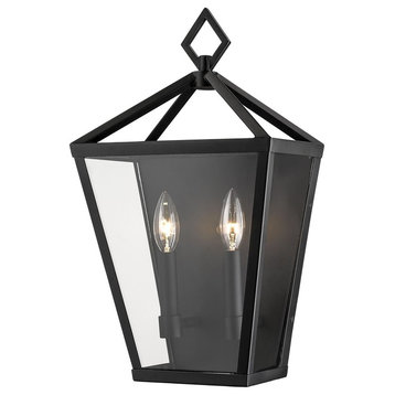 Millennium Lighting Outdoor, Powder Coat Black, Clear