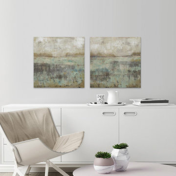 Pastels and Rust III Diptych