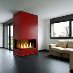 DaVinci by Travis Industries - DaVinci Left Corner - Indoor Fireplaces