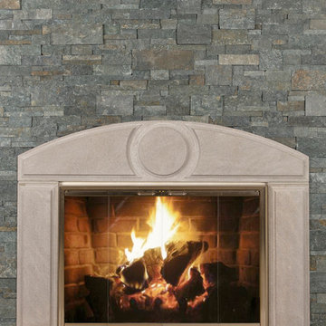 Fireplaces using Buechel Stone