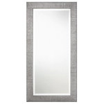 Uttermost - Uttermost Tulare Metallic Silver Mirror - This Contemporary Design Features A Textured Solid Wood Frame Finished In A Metallic Silver With A Light Gray Wash. Mirror Features A Generous 1 1/4" Bevel And May Be Hung Horizontal Or Vertical. Uttermost's Mirrors Combine Premium Quality Materials With Unique High-style Design. With The Advanced Product Engineering And Packaging Reinforcement, Uttermost Maintains Some Of The Lowest Damage Rates In The Industry. Each Product Is Designed, Manufactured And Packaged With Shipping In Mind.