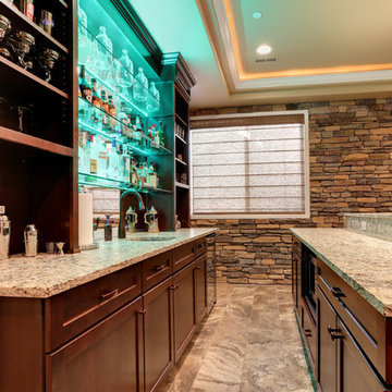 Dazzling Castle Pines Home with Theater and Bar with uplighting
