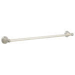 Designers Impressions - 100 Series Satin Nickel 24" Towel Bar - Series: 100 Series