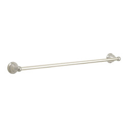 Designers Impressions - 100 Series Satin Nickel 24" Towel Bar - Towel Bars