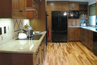 Elegant kitchen photo in Denver