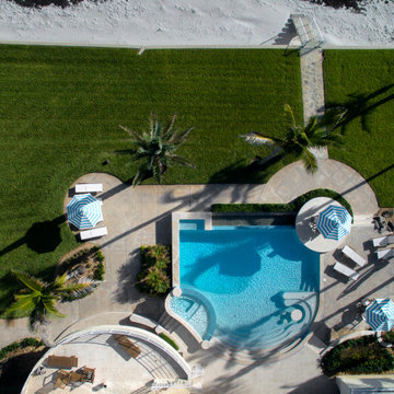 Free Form Oceanfront Pool with Infinity Edge