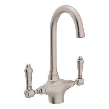 Rohl A1667LM-2 San Julio 1.5 GPM 1 Hole Bar Faucet - Satin Nickel