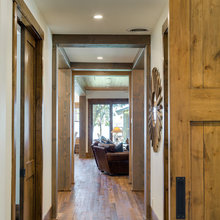 Columns, Ceiling, Floors In Living/kitchen Areas