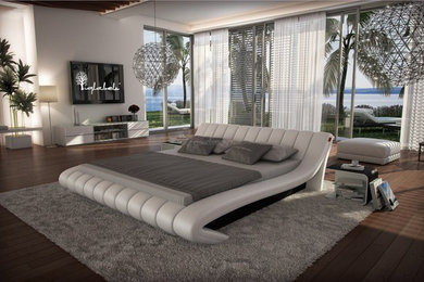 Trendy bedroom photo in Los Angeles