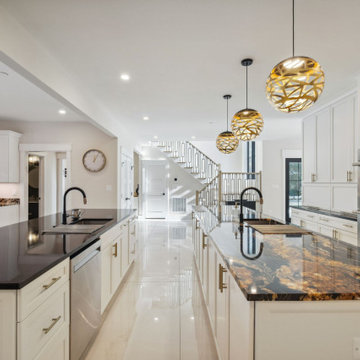 Luxury Kitchen with Layered Materials