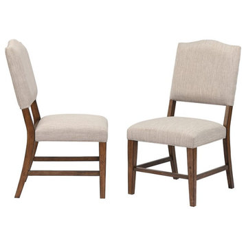 Sunset Trading Simply Brook 19" Wood Dining Chairs in Gray (Set of 2)