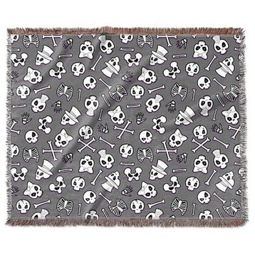"Boneyard" Woven Blanket 80"x60"