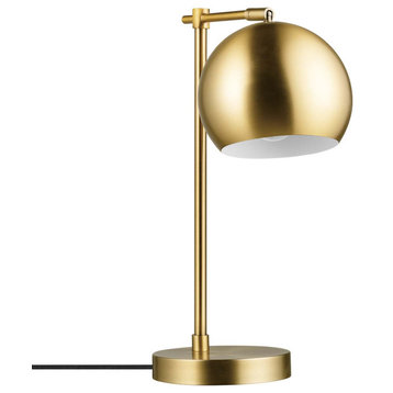 Molly 18" Matte Brass Desk Lamp with Title 20 LED Bulb Included