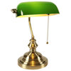 Green Glass Desk Lamp || Classic Stylish Unique lamp || Office Light Banker