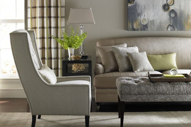Inspiration for a transitional living room remodel in Grand Rapids