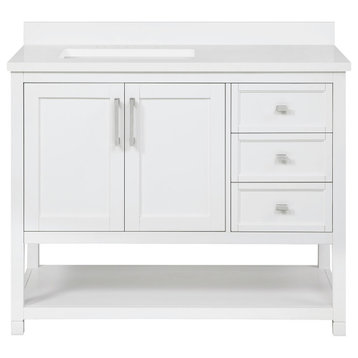 Ove Decors Stanley 42 Stanley 42" - White / Cultured Marble Top