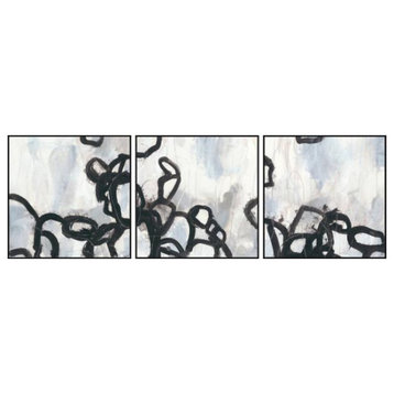 3-Piece "Causal Gesture V" Triptych Set, 144"x48"