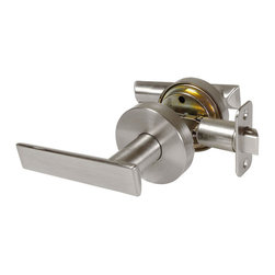 Designers Impressions - Designers Impressions Laurel Design Satin Nickel Passage Door Lever - Door Levers