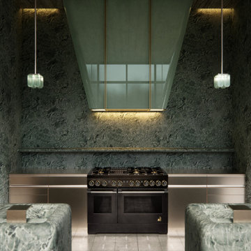 JennAir household devices in Kelly Wearstler's kitchen design project