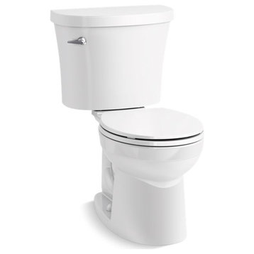 Kohler Kingston Two-Piece Round-Front 1.28 Gpf Toilet, White