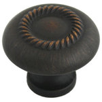 Door Corner - Cosmas 228ORB Oil Rubbed Bronze Rope Design 1-1/4&rdquo; Cabinet Knob - Color/Finish: Oil Rubbed Bronze