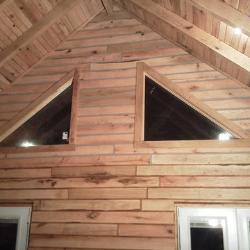 Chalet 1280sf - Oak Log Cabin Build- Schutt Log Homes and Mill Works