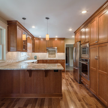 Chester Springs --Traditional Cherry Wood Kitchen