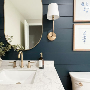 The Hawk Project: The Vintage Blue Bathroom