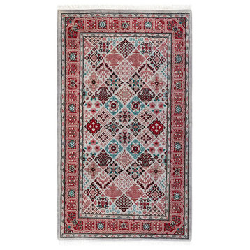 Fine Vibrance, One-of-a-Kind Hand-Knotted Area Rug Multi, 3' 2" x 5' 5"