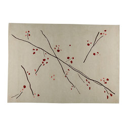 Mat The Basics - Mat The Basics Inari White and Red Rug - Rugs