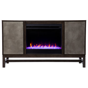 Faith Color Changing Fireplace With Media Storage