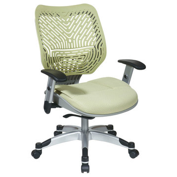 Unique Self Adjusting Spaceflex Back With Mesh Seat Managers Chair, Light Green