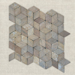 PRISMA - Sand | 12" x 12" | Marble Mosaic - Mosaic Tile