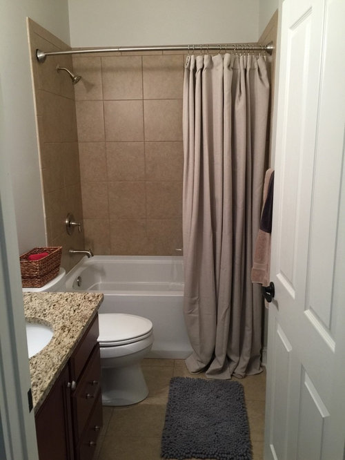 Height Of Shower Curtain Rod, How To Change Shower Curtain On Curved Rod