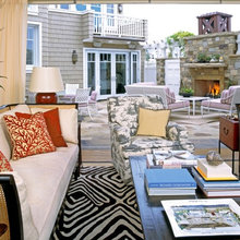 Orange living room