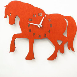 Orange Mare Children's Wall Clock - Kids Clocks