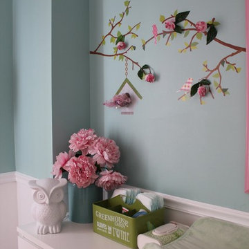 Girls Birds & Owls Nursery After The Transformation