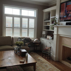 Plantation Shutters Under Transom - Interior Shutters